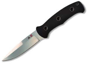 Al Mar Knives-SRO-V , S.E.R.E Operator Tactical Fixed Blade Knife, 5'' VG-10 Plain Blade, With Nylon Sheath, Black Micarta Handles