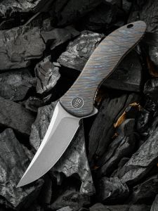 WE KNIFE CO - 912E , Synergy2 , Bohler M390 , 6AL4V Titanium , Tip-Up, Right Carry