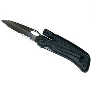 TOOL LOGIC- SL 1 -Survival  Light / Multi-Function Folding Knife ( 3" Partially Serrated Blade )
