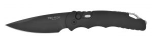 Pro-Tech Knives - TR-4.3  , Tactical Response 4 Automatic Folding Knife , 4'' Drop Point Blade ,  T6 Aluminum  Handles  , W/ Pocket Clip, Nylon Sheath