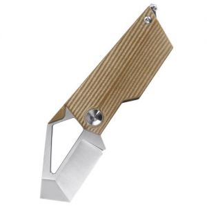 Kizer Cyber Blade Micarta Brown V2563A2 (2.1" Satin)