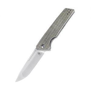 Kizer Lan Micarta Green V4577N2 (3.4" Satin)