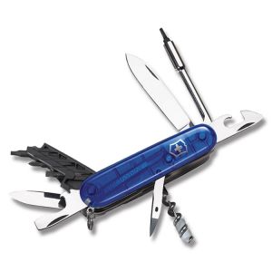 Victorinox - 54939 - Multi Tool - Folding Pocket Knife -  Translucent 29 Sapphire CyberTool knife