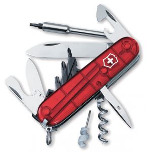Victorinox - 54919 -Cybertool - 29 Multi-Tool Knife  - ( 3-1/2" Ruby Handles ) - Folding Pocket - Scissors ,Reamer included