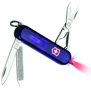 Victorinox- 55195 - Signature Lite Multi Tool Knife (2.25" Stainless Steel, Translucent Amethyst )